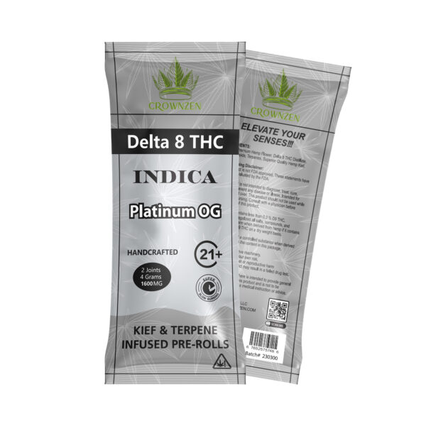 NEW DELTA 8 THC INDICA PLATINUM OG