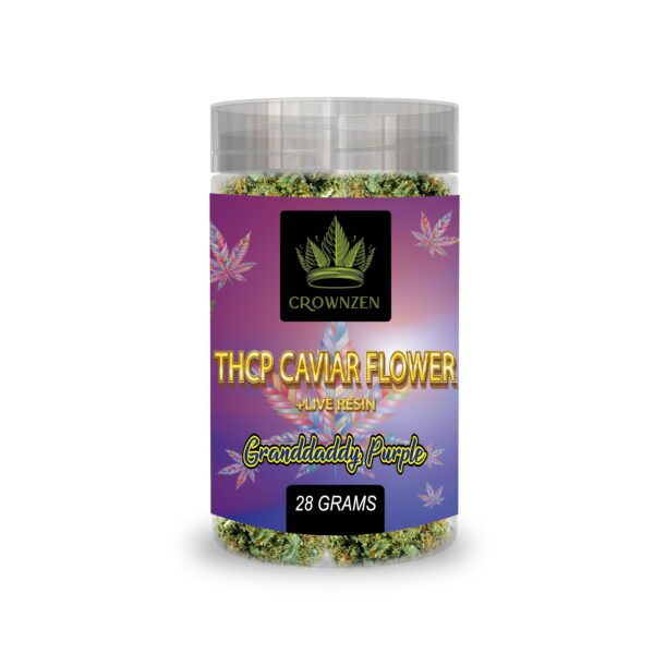 THC-P CAVIAR BEST FLOWER + LIVE RESIN (GRANDDADDY PURPLE) - 28g